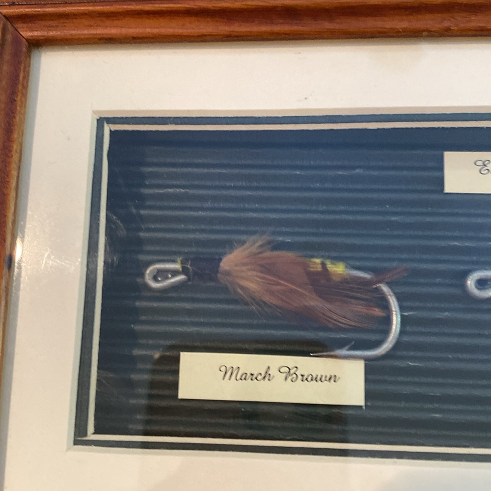 Antique 1900 Fly Fishing Lures Framed in Shadow Box - Picture 11 of 15